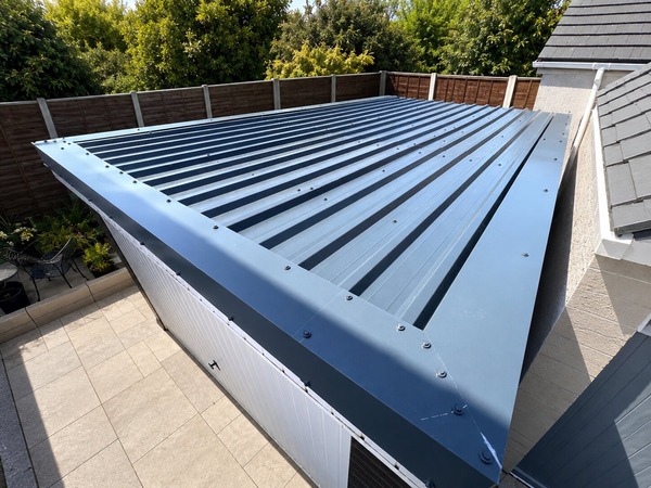Metal garage roof repair in Braintree