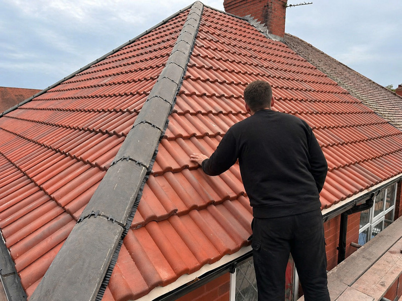 Gutter repair project in Braintree